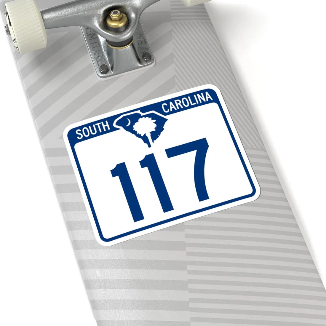 South Carolina 117 (South Carolina) (Road Sign) STICKER Vinyl Kiss-Cut Decal - The Sticker Space