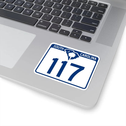 South Carolina 117 (South Carolina) (Road Sign) STICKER Vinyl Kiss-Cut Decal - The Sticker Space