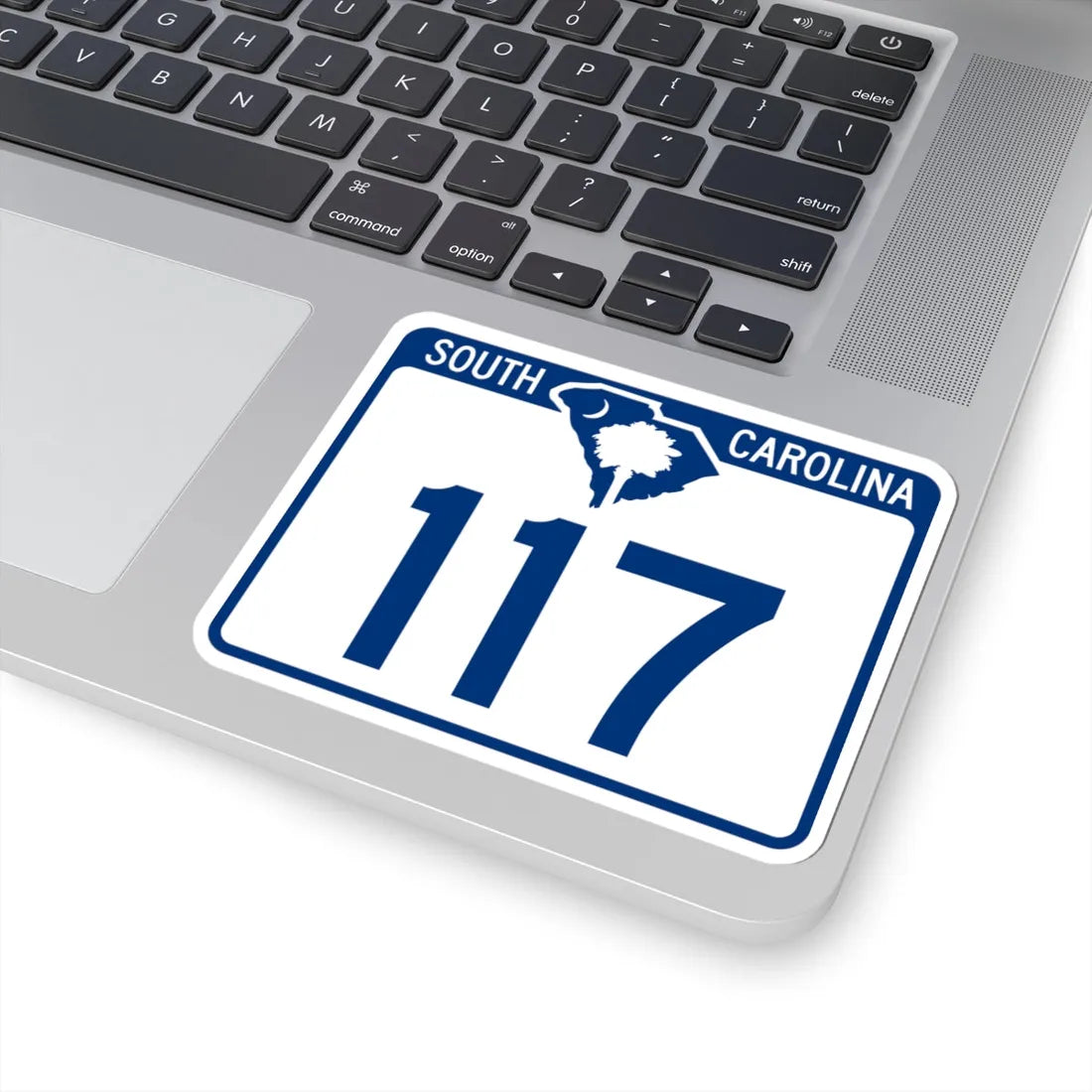 South Carolina 117 (South Carolina) (Road Sign) STICKER Vinyl Kiss-Cut Decal - The Sticker Space