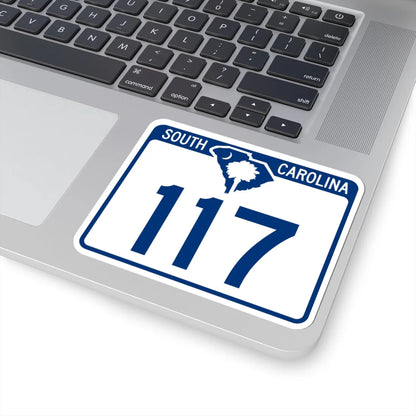 South Carolina 117 (South Carolina) (Road Sign) STICKER Vinyl Kiss-Cut Decal - The Sticker Space