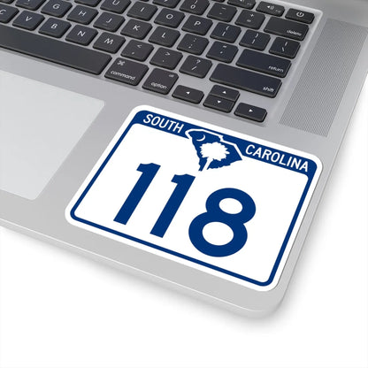 South Carolina 118 (South Carolina) (Road Sign) STICKER Vinyl Kiss-Cut Decal - The Sticker Space