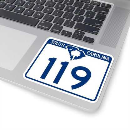 South Carolina 119 (South Carolina) (Road Sign) STICKER Vinyl Kiss-Cut Decal - The Sticker Space