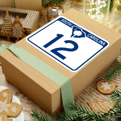 South Carolina 12 (South Carolina) (Road Sign) STICKER Vinyl Kiss-Cut Decal - The Sticker Space