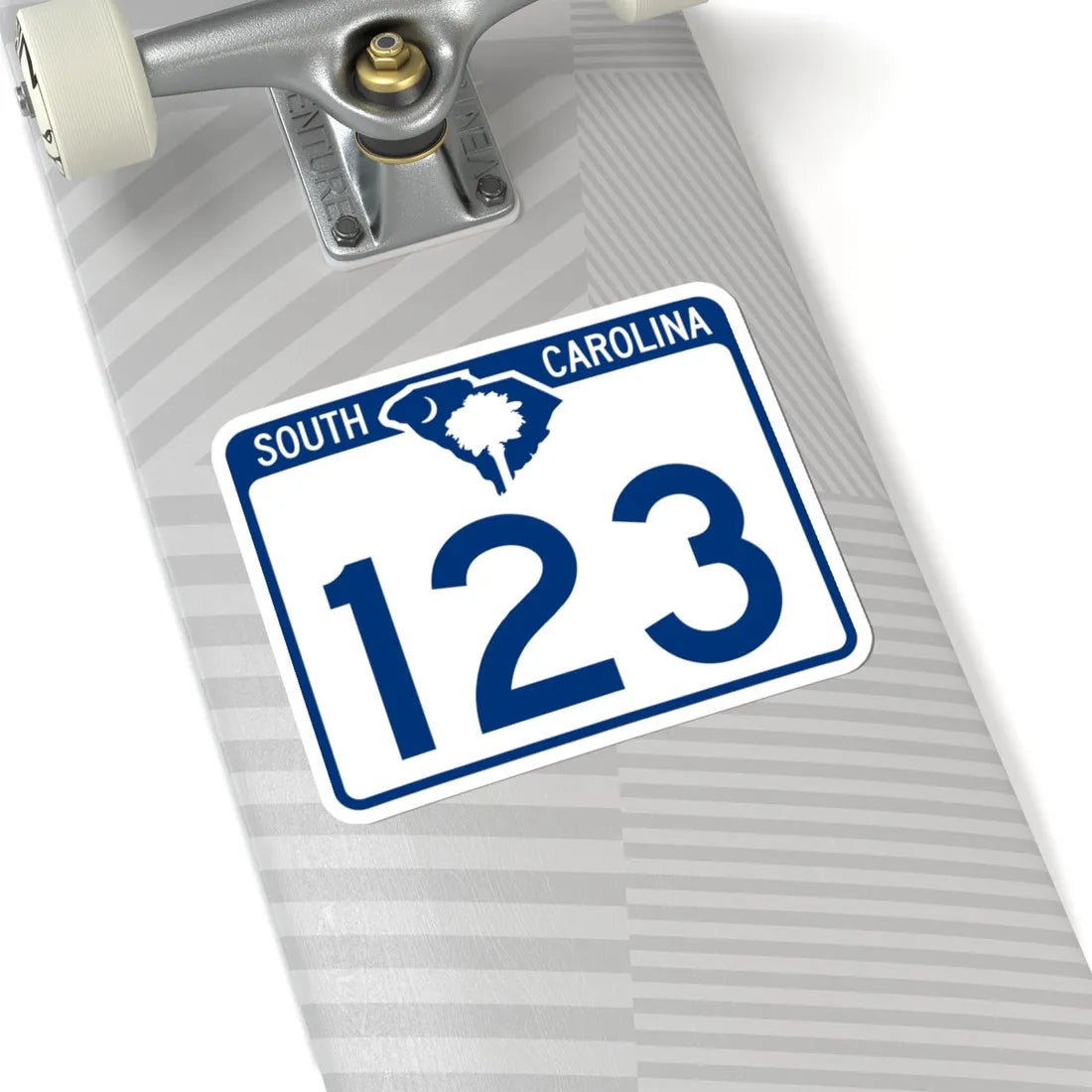 South Carolina 123 (South Carolina) (Road Sign) STICKER Vinyl Kiss-Cut Decal - The Sticker Space