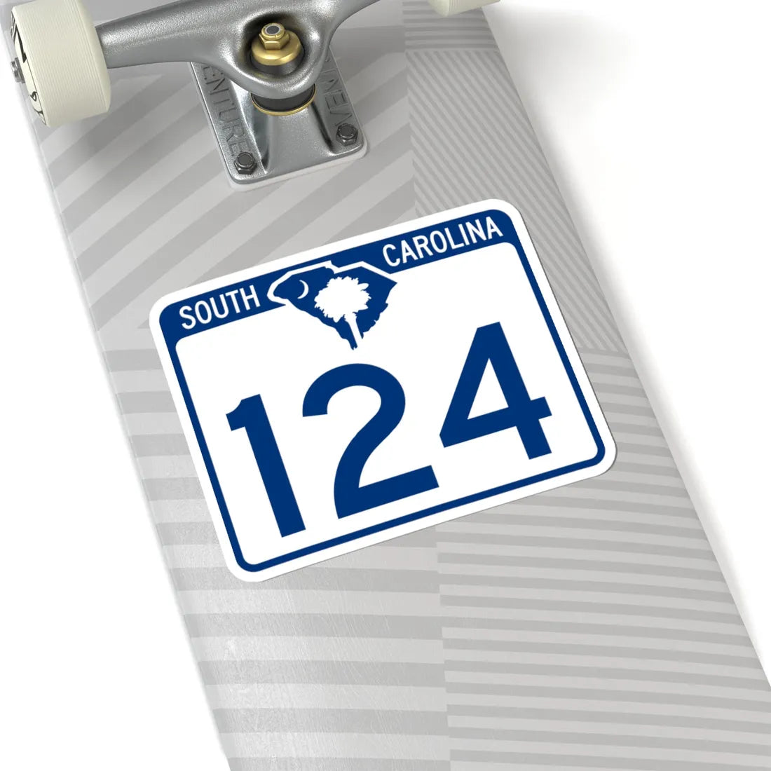 South Carolina 124 (South Carolina) (Road Sign) STICKER Vinyl Kiss-Cut Decal - The Sticker Space