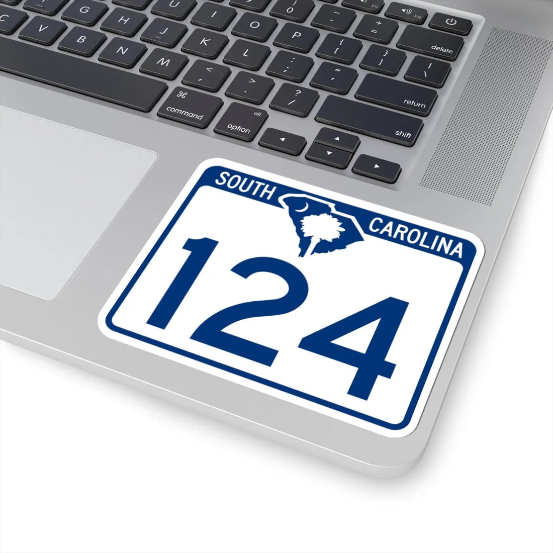 South Carolina 124 (South Carolina) (Road Sign) STICKER Vinyl Kiss-Cut Decal - The Sticker Space