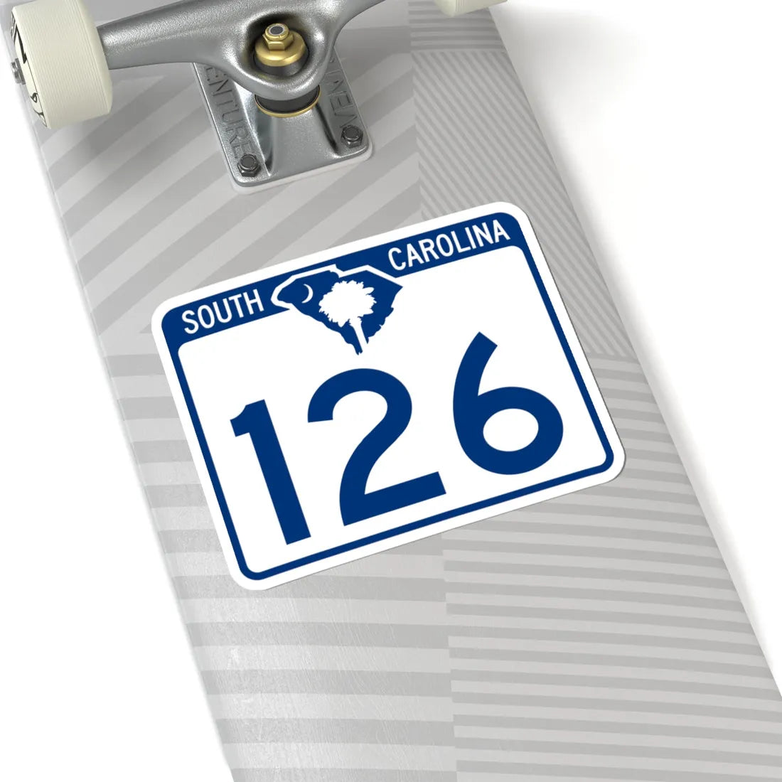 South Carolina 126 (South Carolina) (Road Sign) STICKER Vinyl Kiss-Cut Decal - The Sticker Space