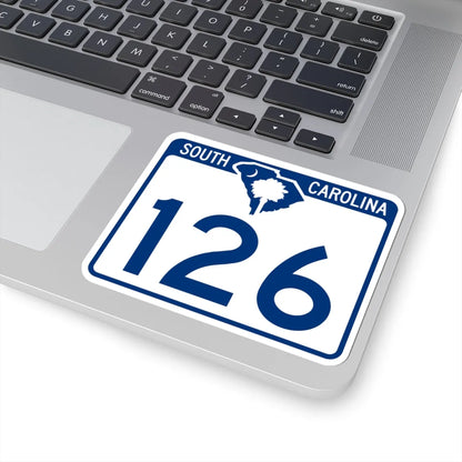 South Carolina 126 (South Carolina) (Road Sign) STICKER Vinyl Kiss-Cut Decal - The Sticker Space