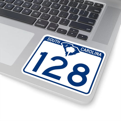 South Carolina 128 (South Carolina) (Road Sign) STICKER Vinyl Kiss-Cut Decal - The Sticker Space