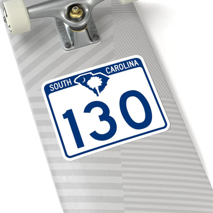 South Carolina 130 (South Carolina) (Road Sign) STICKER Vinyl Kiss-Cut Decal - The Sticker Space