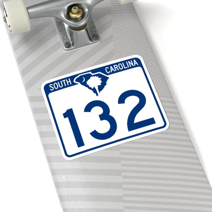South Carolina 132 (South Carolina) (Road Sign) STICKER Vinyl Kiss-Cut Decal - The Sticker Space