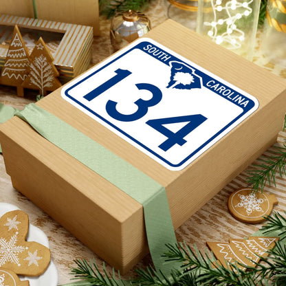 South Carolina 134 (South Carolina) (Road Sign) STICKER Vinyl Kiss-Cut Decal - The Sticker Space