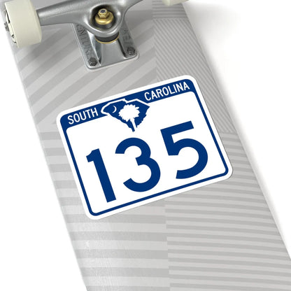 South Carolina 135 (South Carolina) (Road Sign) STICKER Vinyl Kiss-Cut Decal - The Sticker Space