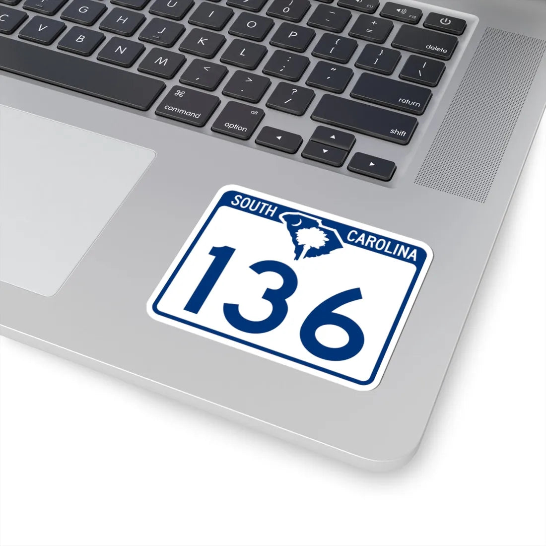 South Carolina 136 (South Carolina) (Road Sign) STICKER Vinyl Kiss-Cut Decal - The Sticker Space