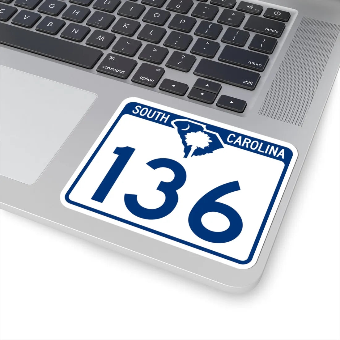 South Carolina 136 (South Carolina) (Road Sign) STICKER Vinyl Kiss-Cut Decal - The Sticker Space