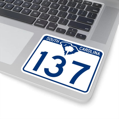 South Carolina 137 (South Carolina) (Road Sign) STICKER Vinyl Kiss-Cut Decal - The Sticker Space