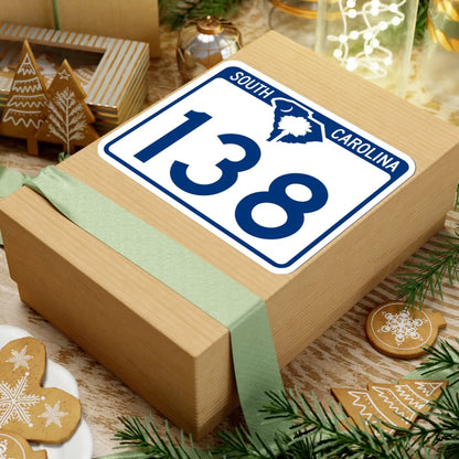 South Carolina 138 (South Carolina) (Road Sign) STICKER Vinyl Kiss-Cut Decal - The Sticker Space