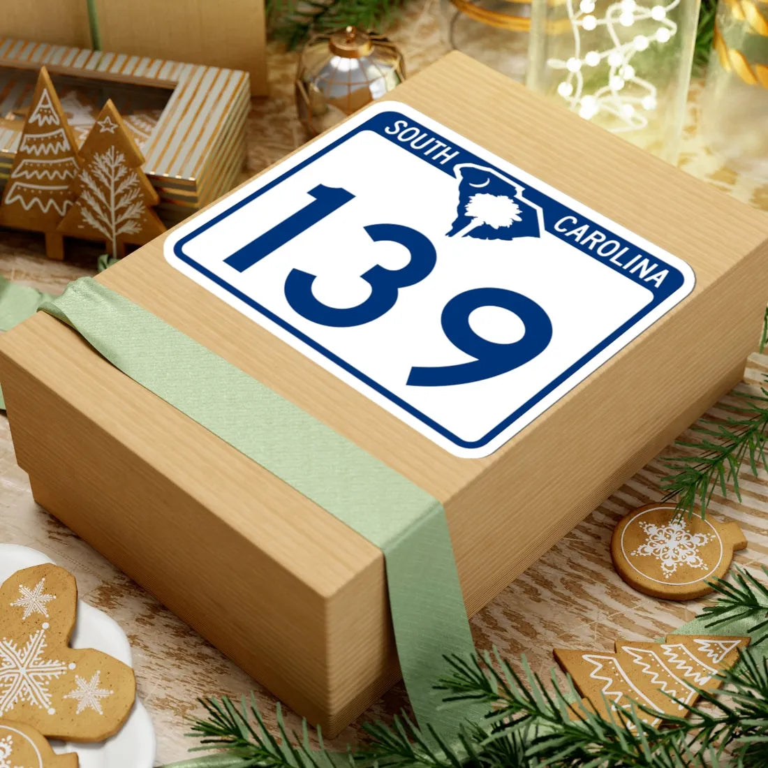 South Carolina 139 (South Carolina) (Road Sign) STICKER Vinyl Kiss-Cut Decal - The Sticker Space