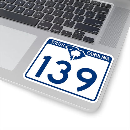 South Carolina 139 (South Carolina) (Road Sign) STICKER Vinyl Kiss-Cut Decal - The Sticker Space