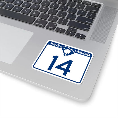 South Carolina 14 (South Carolina) (Road Sign) STICKER Vinyl Kiss-Cut Decal - The Sticker Space