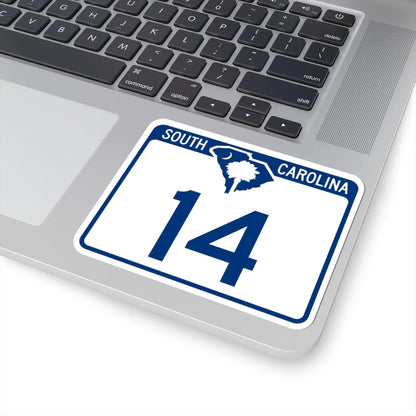 South Carolina 14 (South Carolina) (Road Sign) STICKER Vinyl Kiss-Cut Decal - The Sticker Space
