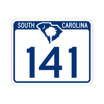 South Carolina 141 (South Carolina) (Road Sign) STICKER Vinyl Kiss-Cut Decal 6 Inch White - The Sticker Space