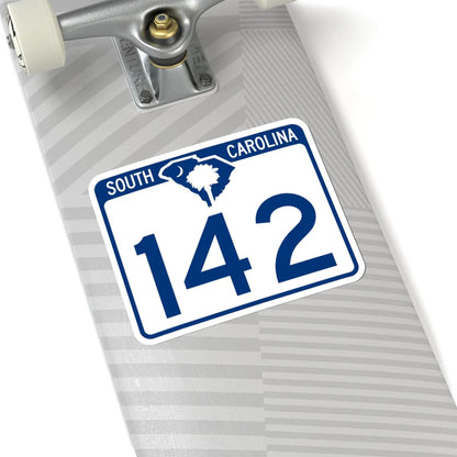 South Carolina 142 (South Carolina) (Road Sign) STICKER Vinyl Kiss-Cut Decal - The Sticker Space