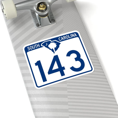 South Carolina 143 (South Carolina) (Road Sign) STICKER Vinyl Kiss-Cut Decal - The Sticker Space