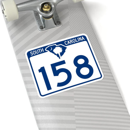 South Carolina 158 (South Carolina) (Road Sign) STICKER Vinyl Kiss-Cut Decal - The Sticker Space