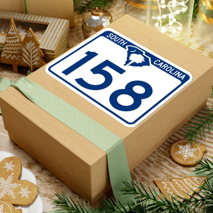 South Carolina 158 (South Carolina) (Road Sign) STICKER Vinyl Kiss-Cut Decal - The Sticker Space