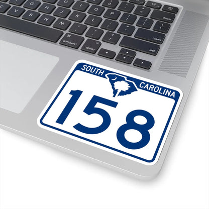 South Carolina 158 (South Carolina) (Road Sign) STICKER Vinyl Kiss-Cut Decal - The Sticker Space