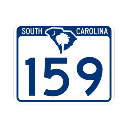 South Carolina 159 (South Carolina) (Road Sign) STICKER Vinyl Kiss-Cut Decal 2 Inch White - The Sticker Space