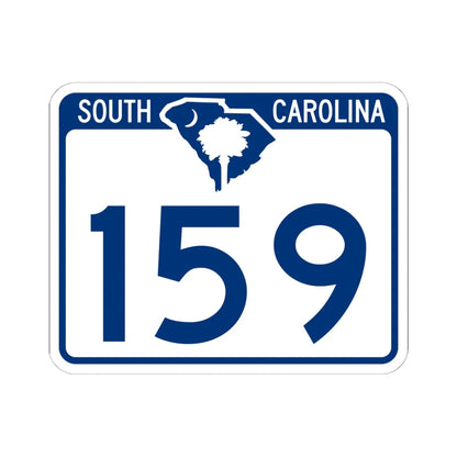 South Carolina 159 (South Carolina) (Road Sign) STICKER Vinyl Kiss-Cut Decal 6 Inch White - The Sticker Space