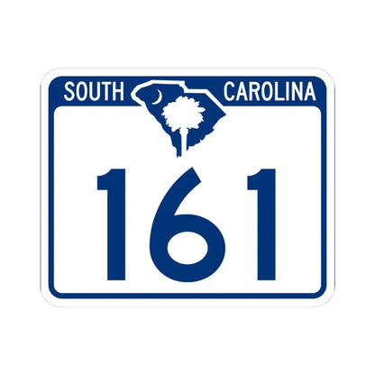 South Carolina 161 (South Carolina) (Road Sign) STICKER Vinyl Kiss-Cut Decal 3 Inch White - The Sticker Space