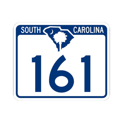 South Carolina 161 (South Carolina) (Road Sign) STICKER Vinyl Kiss-Cut Decal 4 Inch White - The Sticker Space
