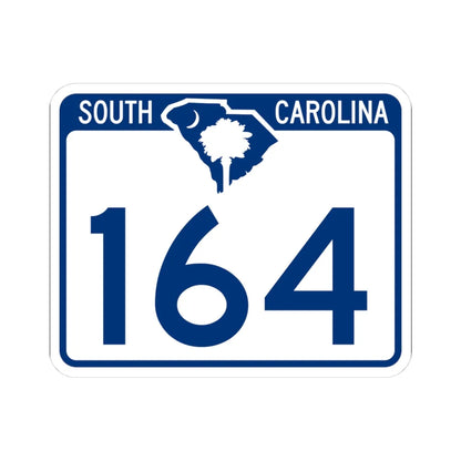 South Carolina 164 (South Carolina) (Road Sign) STICKER Vinyl Kiss-Cut Decal 3 Inch White - The Sticker Space