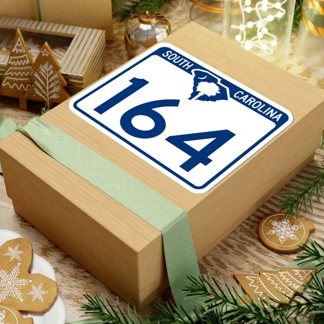 South Carolina 164 (South Carolina) (Road Sign) STICKER Vinyl Kiss-Cut Decal - The Sticker Space