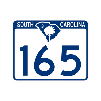 South Carolina 165 (South Carolina) (Road Sign) STICKER Vinyl Kiss-Cut Decal 2 Inch White - The Sticker Space