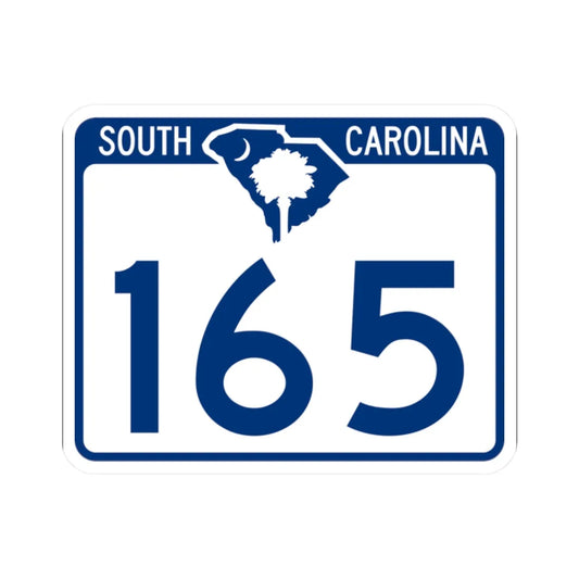 South Carolina 165 (South Carolina) (Road Sign) STICKER Vinyl Kiss-Cut Decal 2 Inch White - The Sticker Space