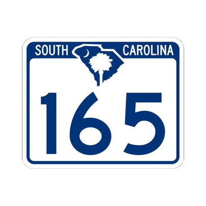 South Carolina 165 (South Carolina) (Road Sign) STICKER Vinyl Kiss-Cut Decal 6 Inch White - The Sticker Space