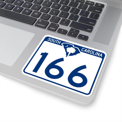 South Carolina 166 (South Carolina) (Road Sign) STICKER Vinyl Kiss-Cut Decal - The Sticker Space