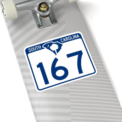 South Carolina 167 (South Carolina) (Road Sign) STICKER Vinyl Kiss-Cut Decal - The Sticker Space