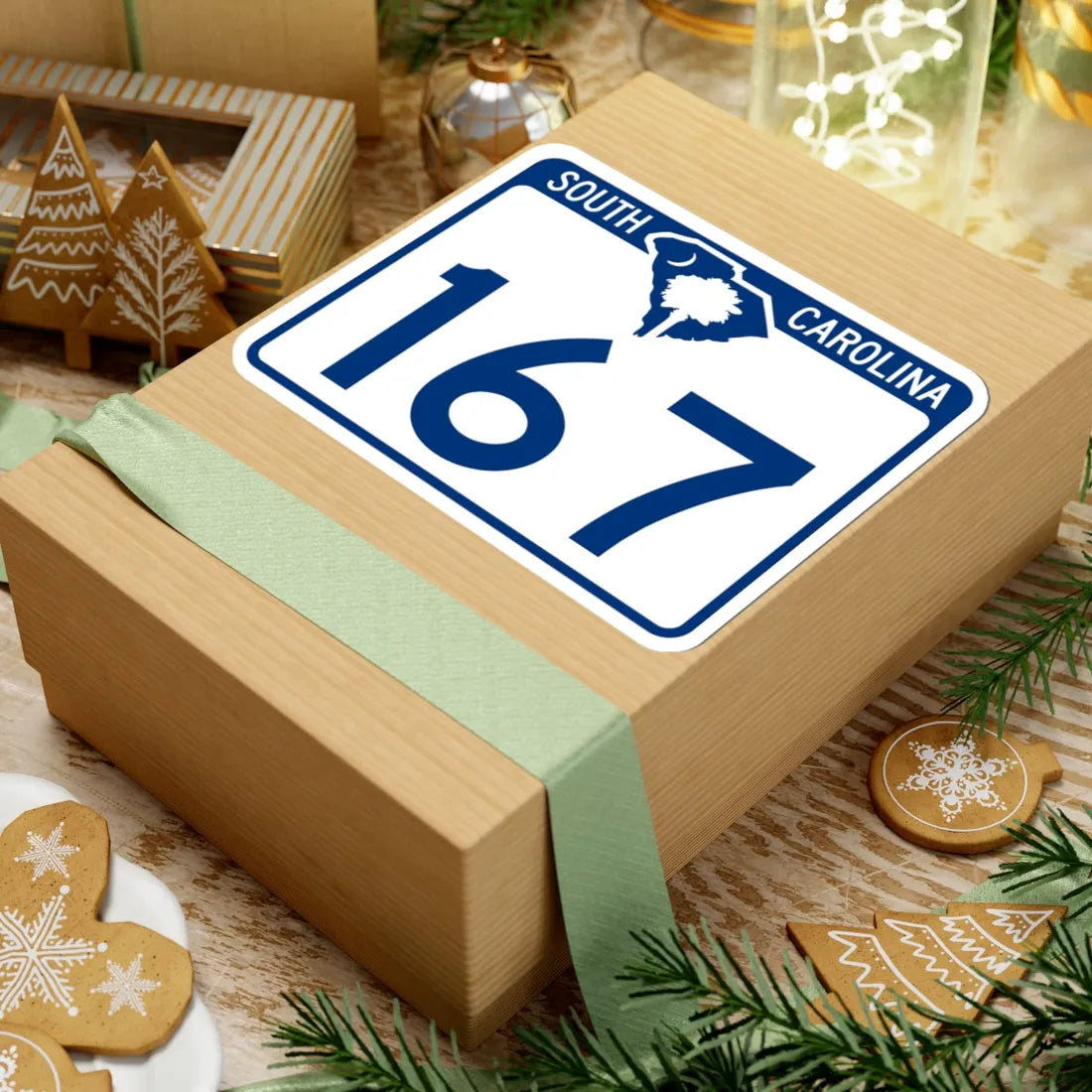 South Carolina 167 (South Carolina) (Road Sign) STICKER Vinyl Kiss-Cut Decal - The Sticker Space