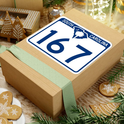 South Carolina 167 (South Carolina) (Road Sign) STICKER Vinyl Kiss-Cut Decal - The Sticker Space