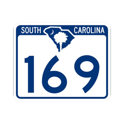 South Carolina 169 (South Carolina) (Road Sign) STICKER Vinyl Kiss-Cut Decal 2 Inch White - The Sticker Space