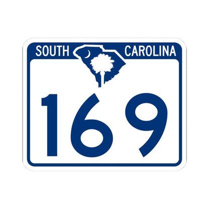 South Carolina 169 (South Carolina) (Road Sign) STICKER Vinyl Kiss-Cut Decal 3 Inch White - The Sticker Space