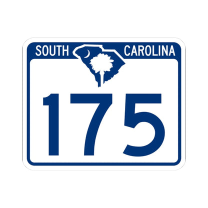 South Carolina 175 (South Carolina) (Road Sign) STICKER Vinyl Kiss-Cut Decal 3 Inch White - The Sticker Space