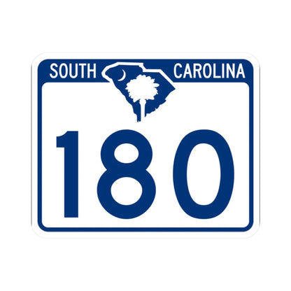 South Carolina 180 (South Carolina) (Road Sign) STICKER Vinyl Kiss-Cut Decal 2 Inch White - The Sticker Space