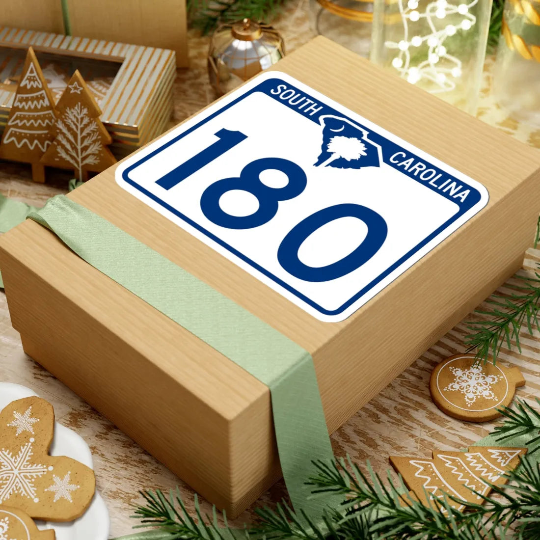 South Carolina 180 (South Carolina) (Road Sign) STICKER Vinyl Kiss-Cut Decal - The Sticker Space