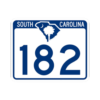 South Carolina 182 (South Carolina) (Road Sign) STICKER Vinyl Kiss-Cut Decal 2 Inch White - The Sticker Space